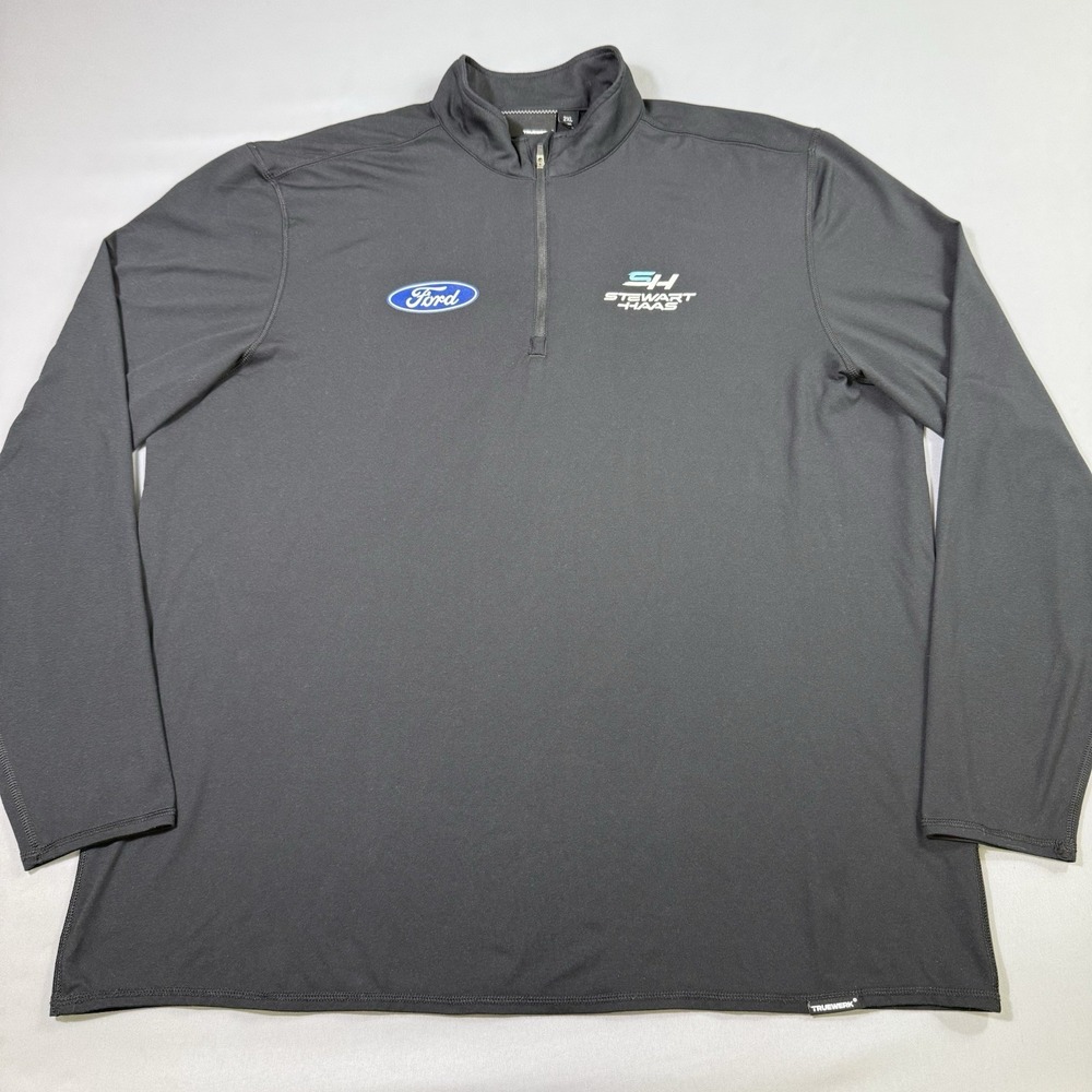Truewerk B2 Quarter Zip Pullover Men 2XL Black Performance Workwear Stewart Haas